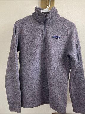 Patagonia Better Sweater 1/4 Zip Fleece Pullover Women's Size M Smokey Violet